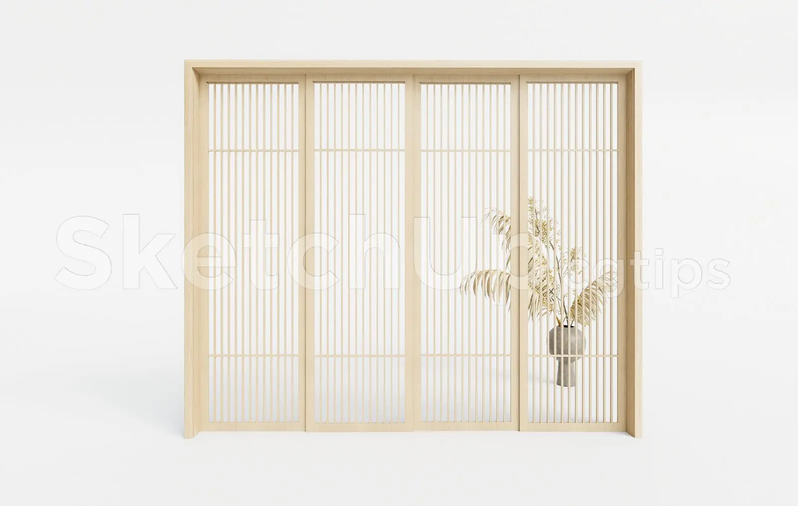 Japanese Style Door — preview 1 (cgtips)