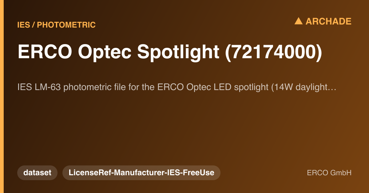 ERCO Optec Spotlight (72174000)