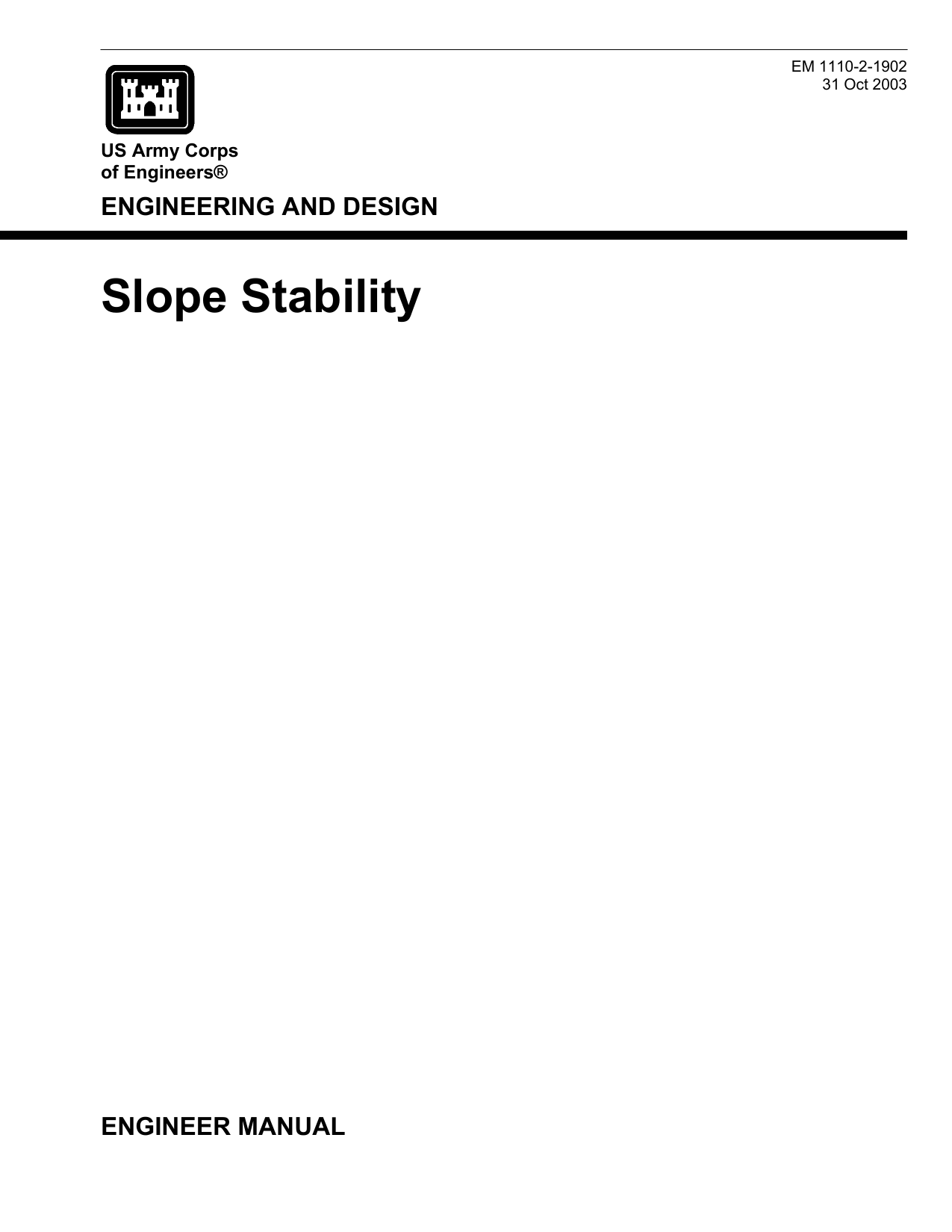 EM 1110-2-1902: Slope Stability — preview 1