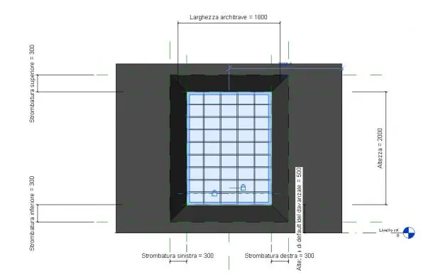 Splaied Window With Grate — preview 1, by Alesantini (RevitCity, CC0)