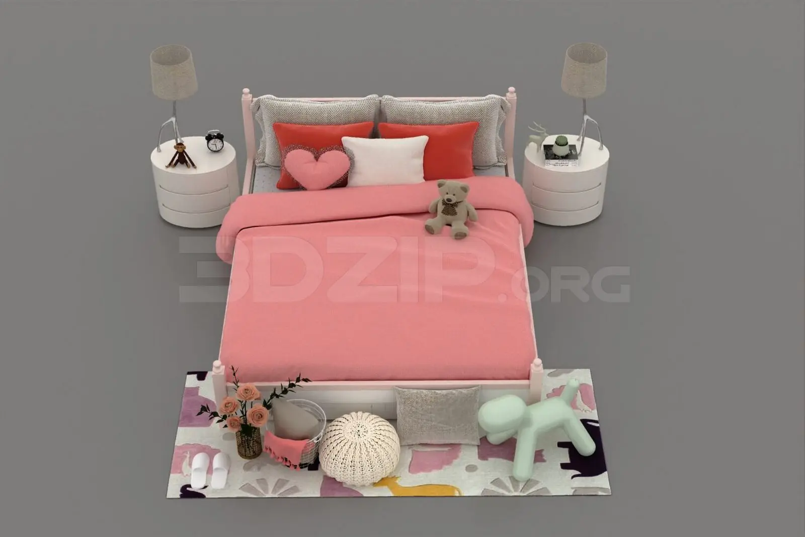 Child Bed — preview 1, by Se Arc (3dzip)
