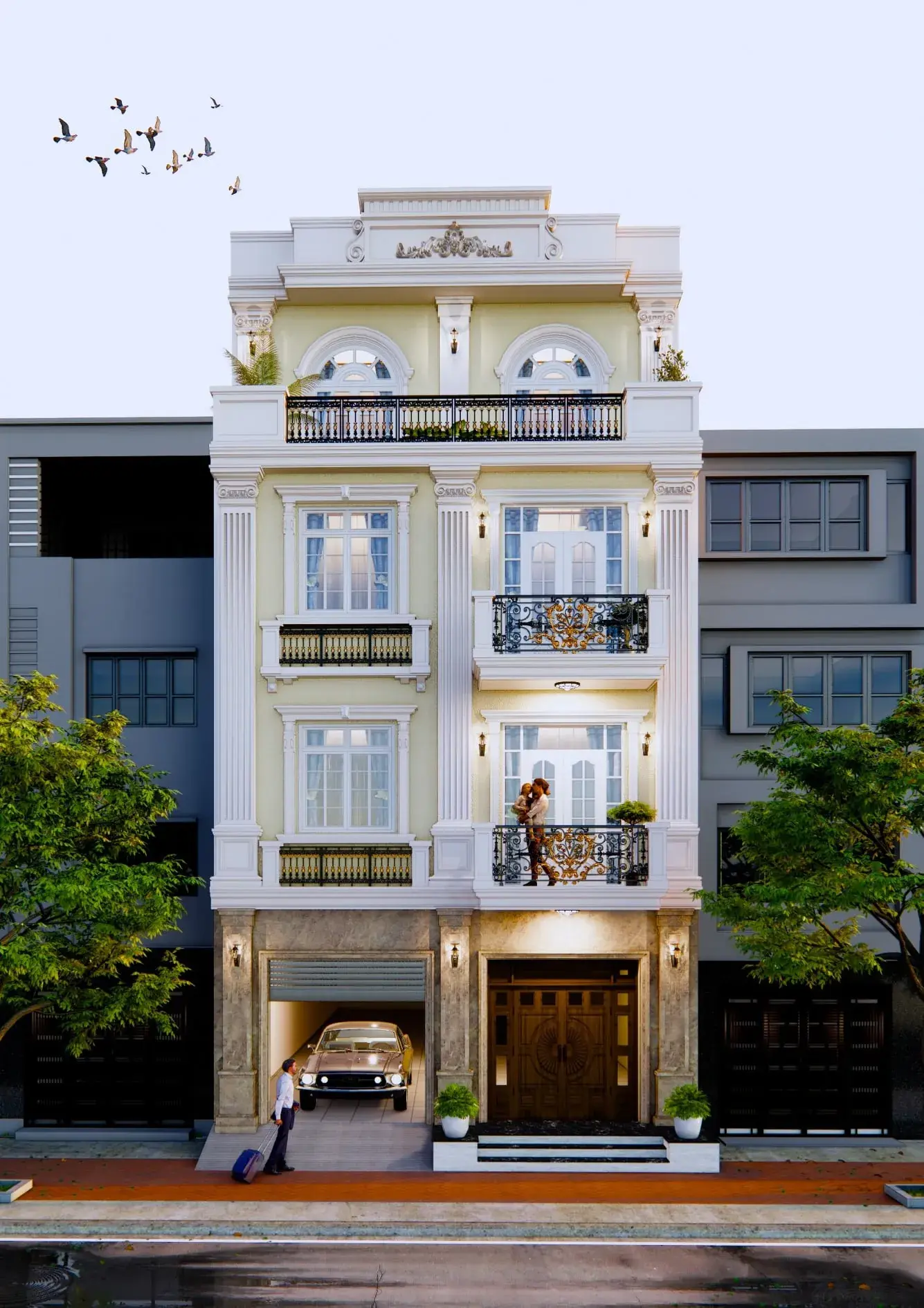 Exterior House Scene