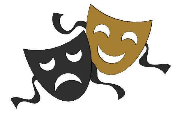 Theater Masks Wall Hanging