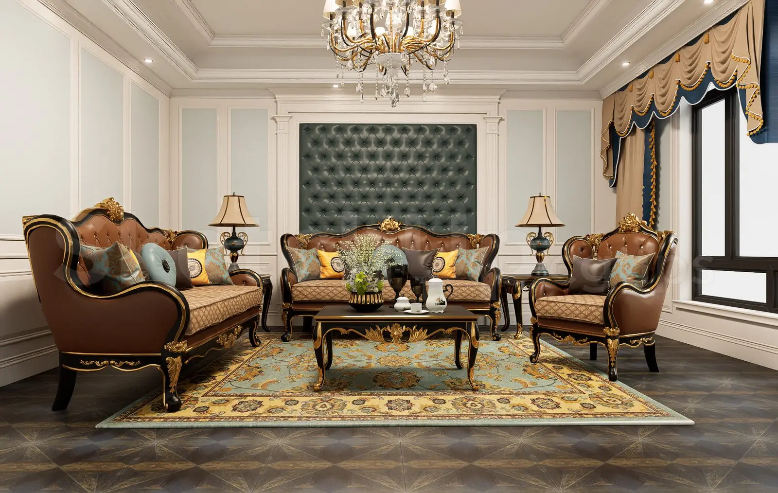 Neoclassical Sofa — preview 1 (cgtips)