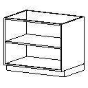 Shelf Unit Vanity Cabinet