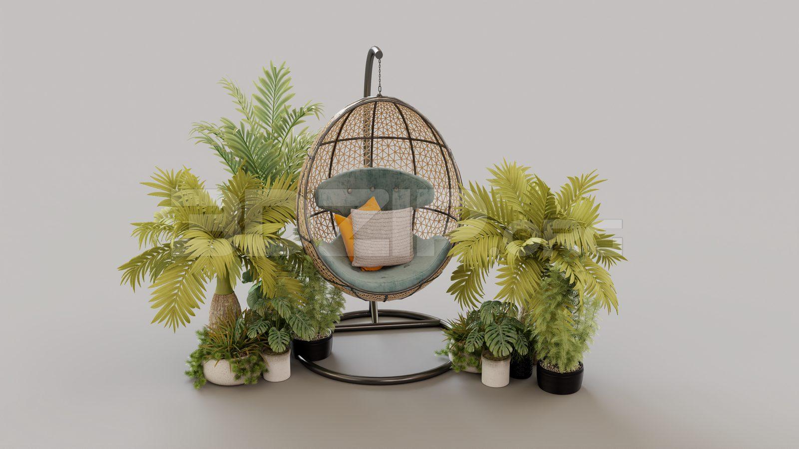 Rattan Swing Chair