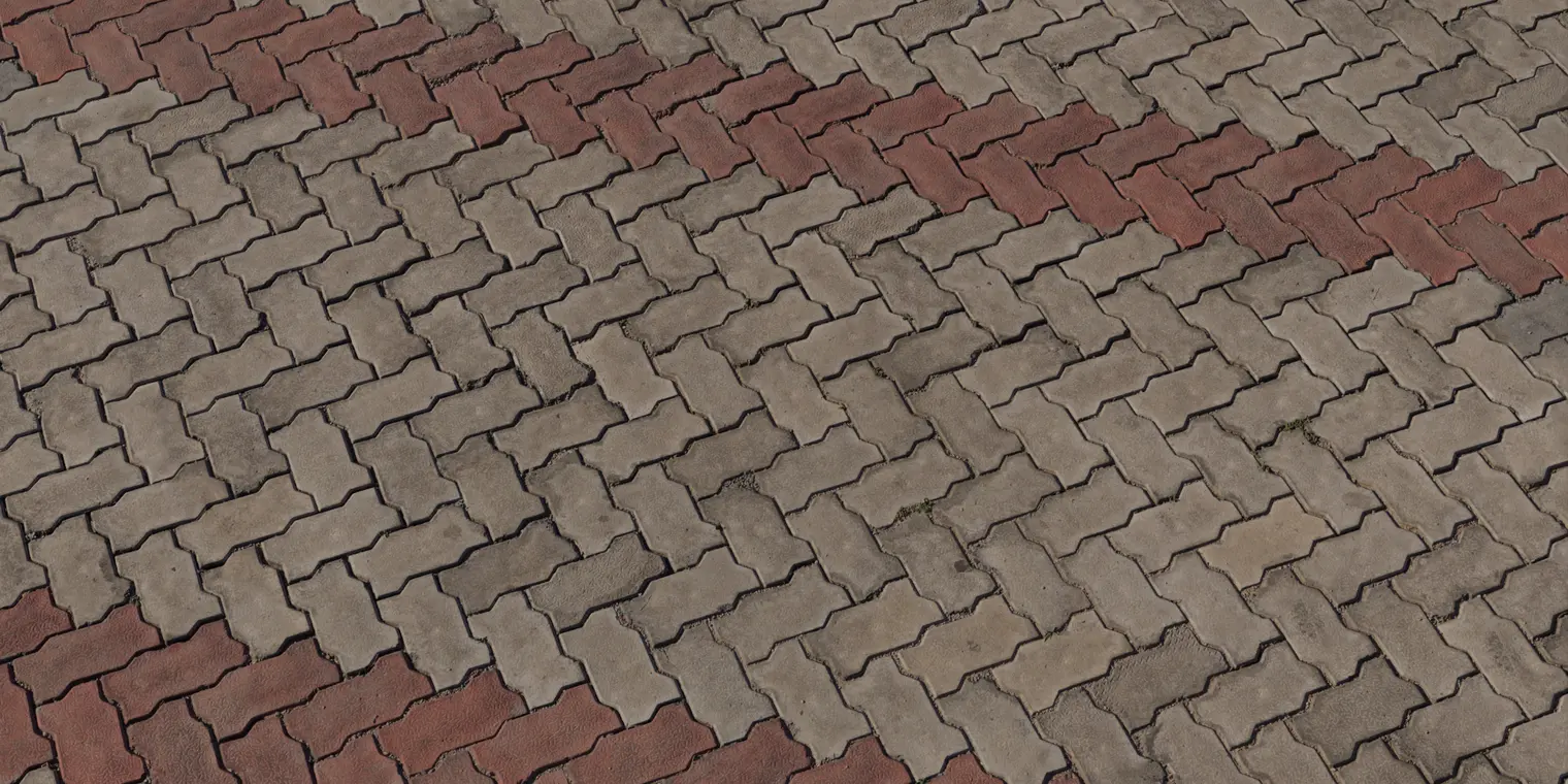 Herringbone Pavement 2 — preview 1, by Amal Kumar (Poly Haven, CC0)
