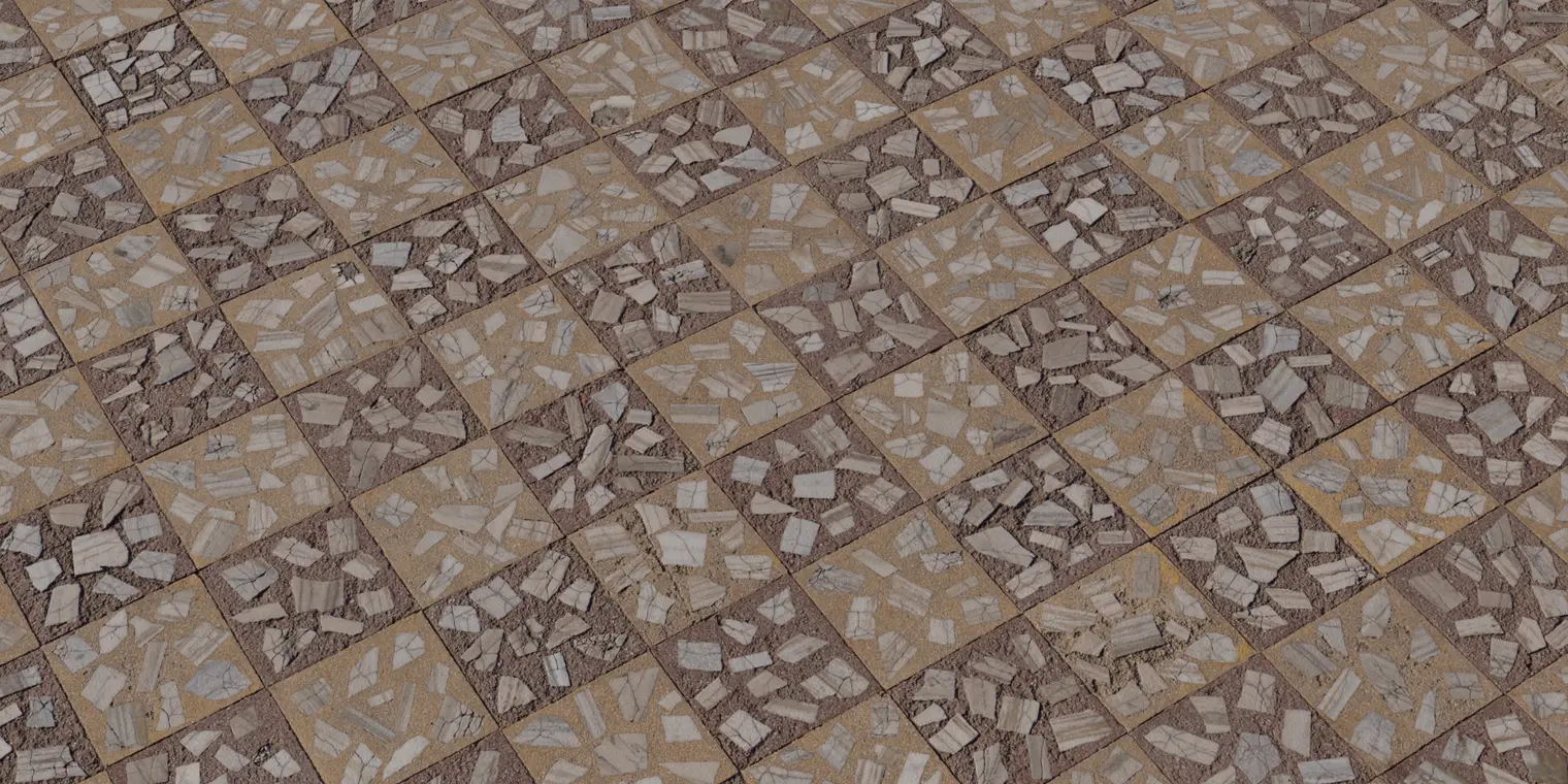 Marble Mosaic Tiles — preview 1, by Amal Kumar (Poly Haven, CC0)