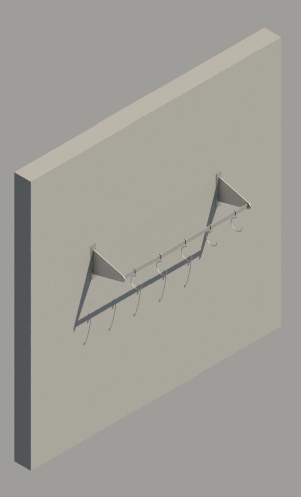 Wall Mounted Meat Hanging Rail