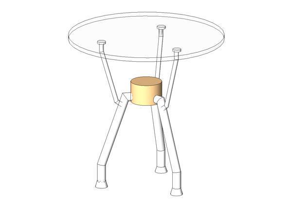 Round Cabin Table
