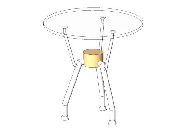 Round Cabin Table