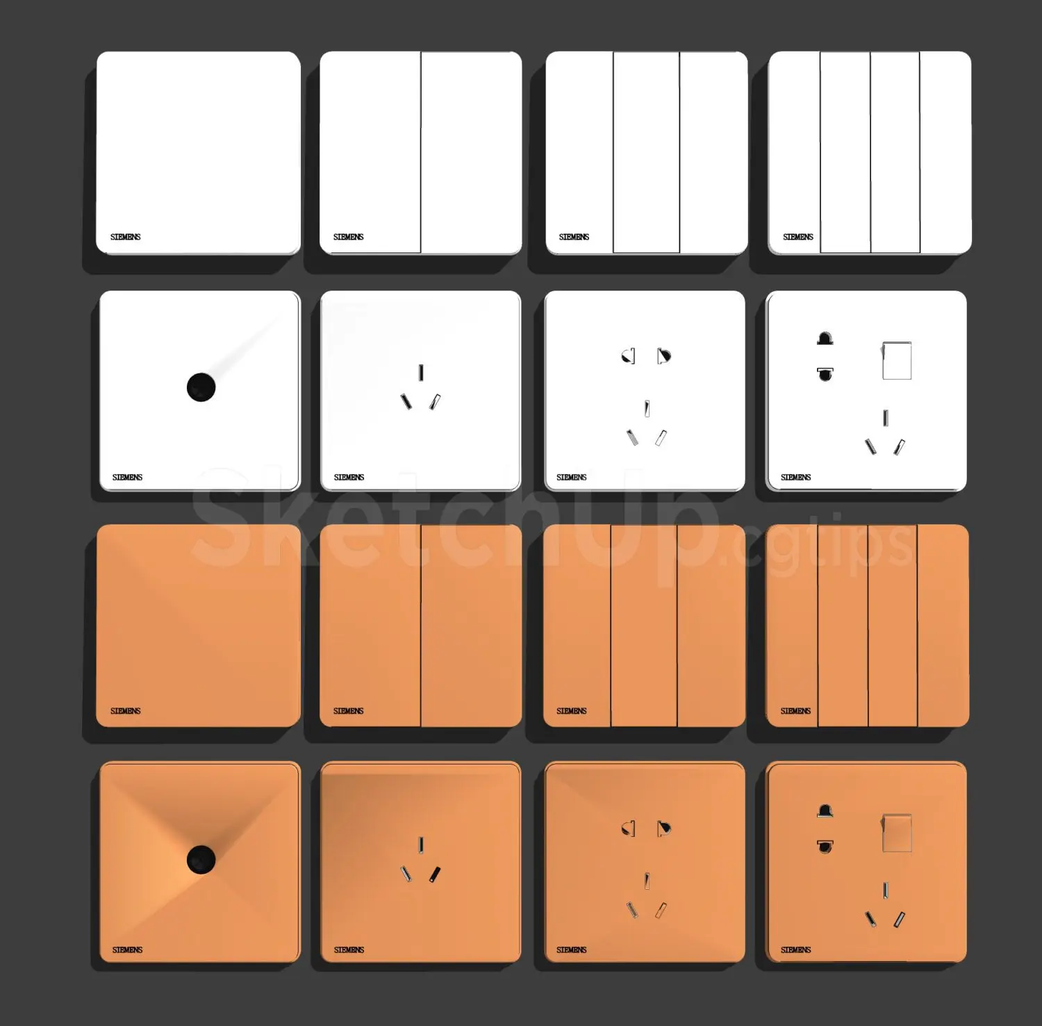Electrical outlets and switches — preview 1 (cgtips)
