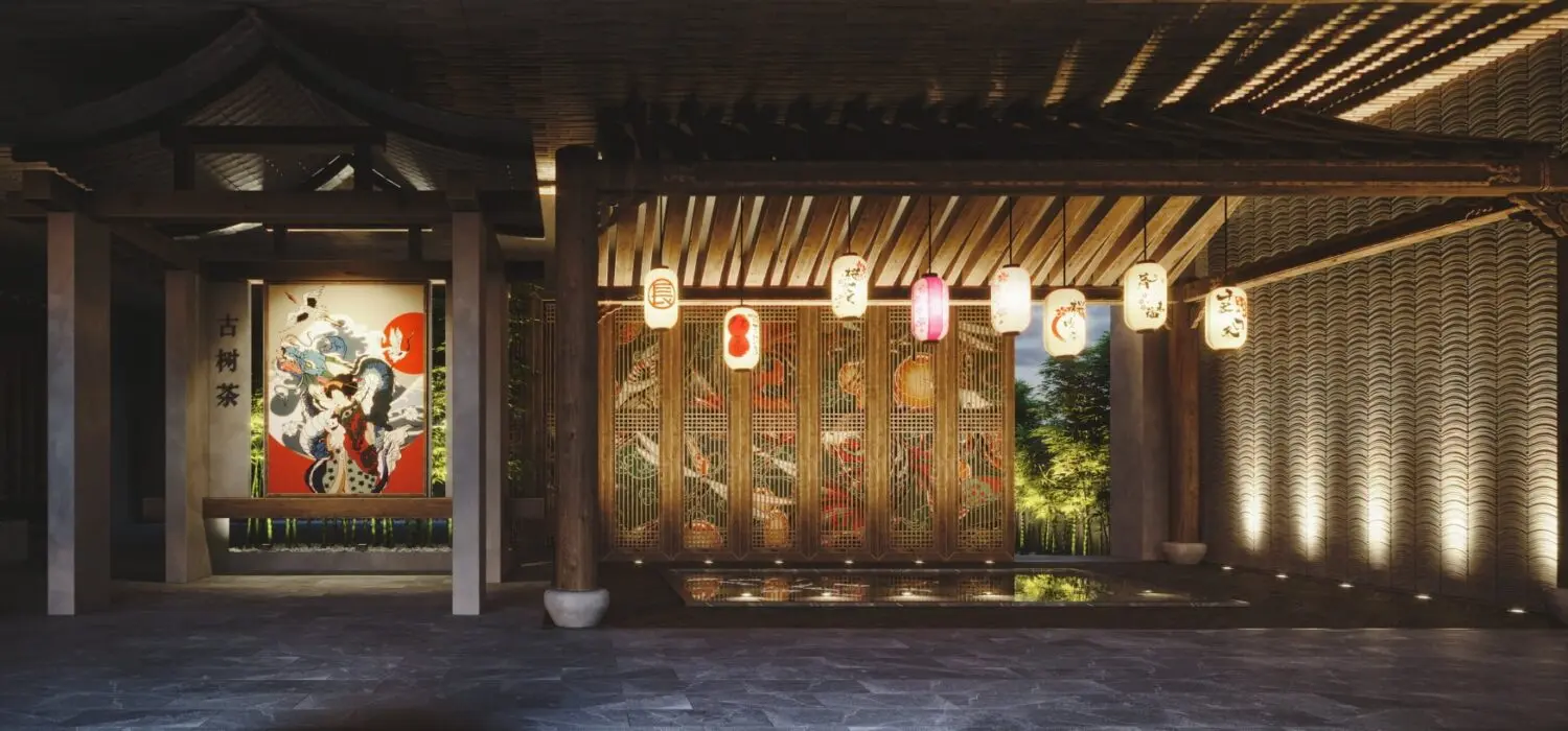 Exterior Lobby Scene