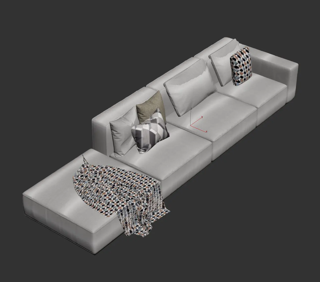 Sofa — preview 1, by Kha Vi (3dzip)