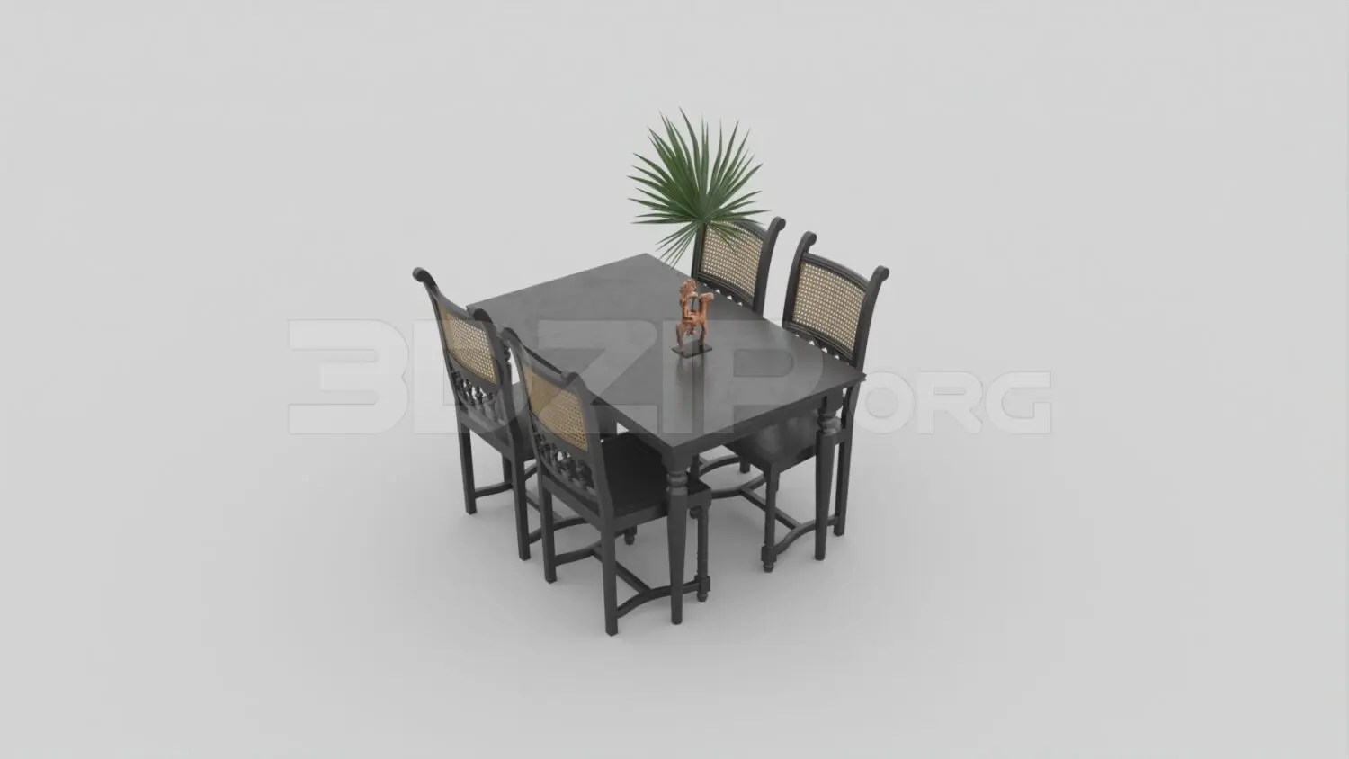 Dining Table And Chair — preview 1 (3dzip)