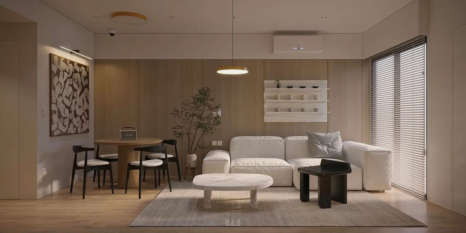 Living Room – Kitchen Interior