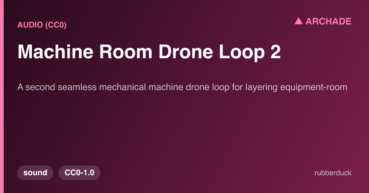Machine Room Drone Loop 2