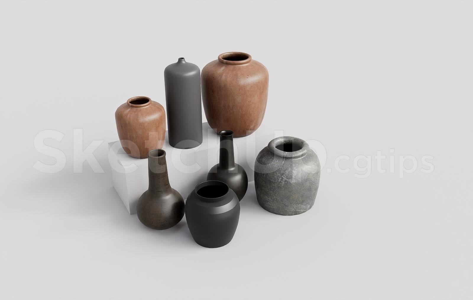 Wabi-Sabi Ceramic Vases and Pottery Decor