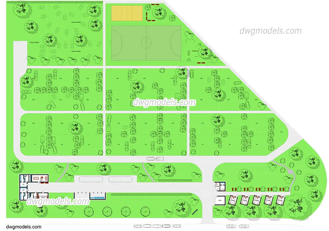 Camping — preview 1 (dwgmodels.com, CC0)