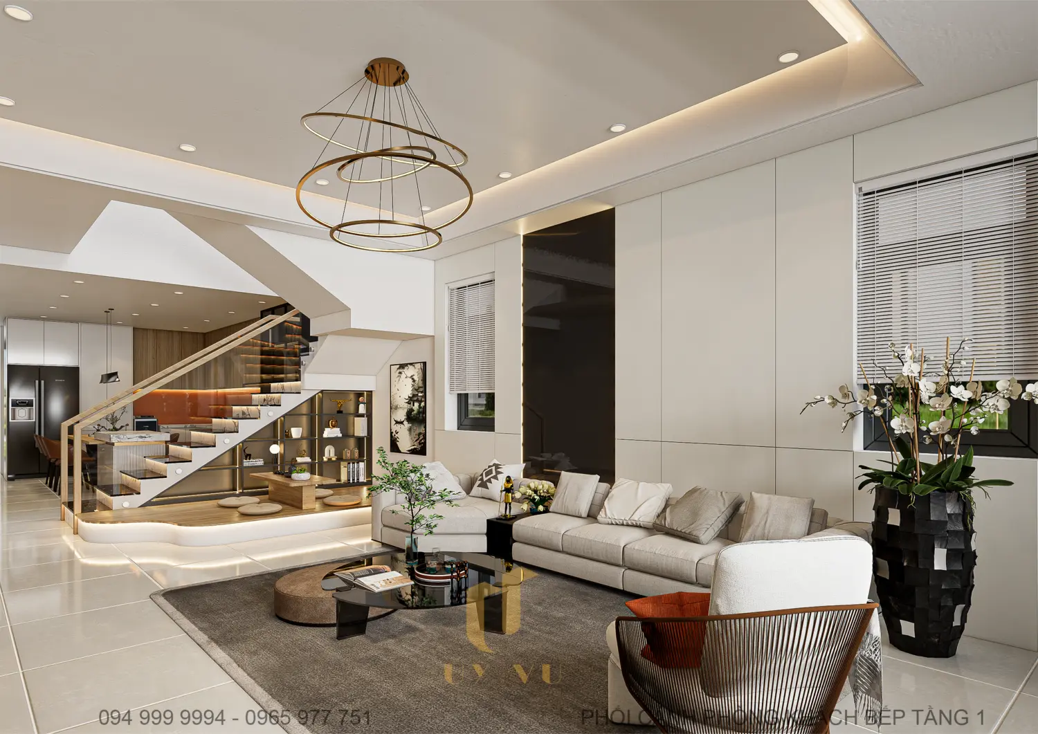 Living Room – Kitchen Interior