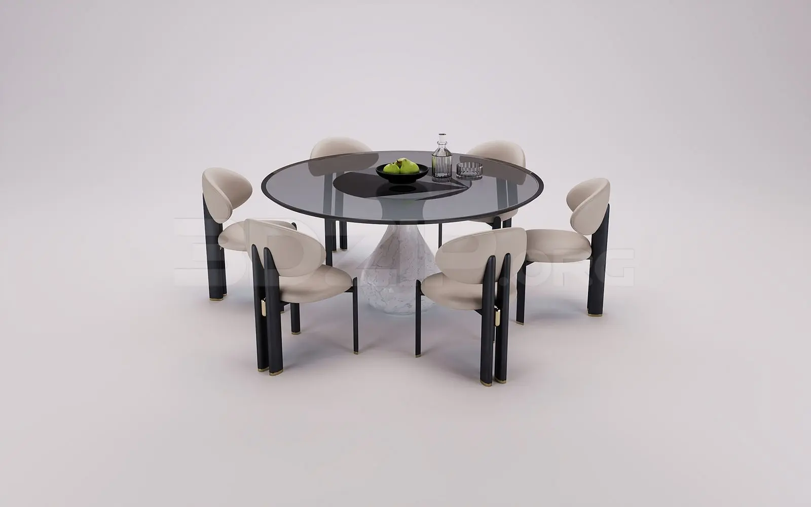 Dining Table And Chair — preview 1 (3dzip)