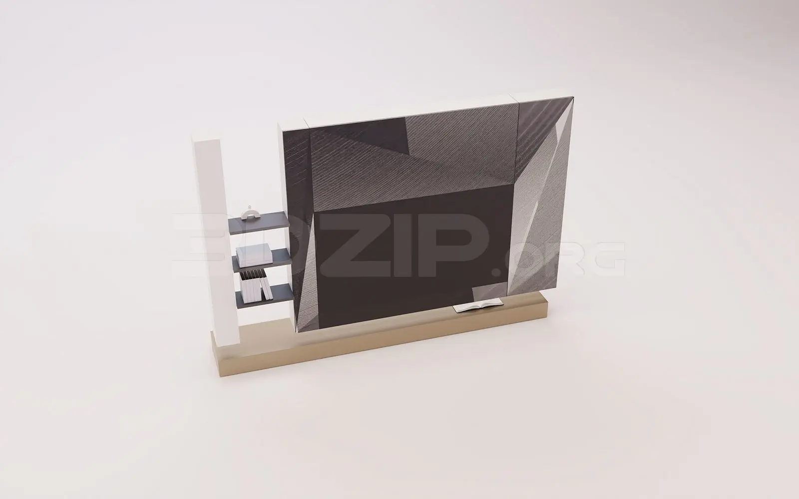 TV Wall 3D Model in