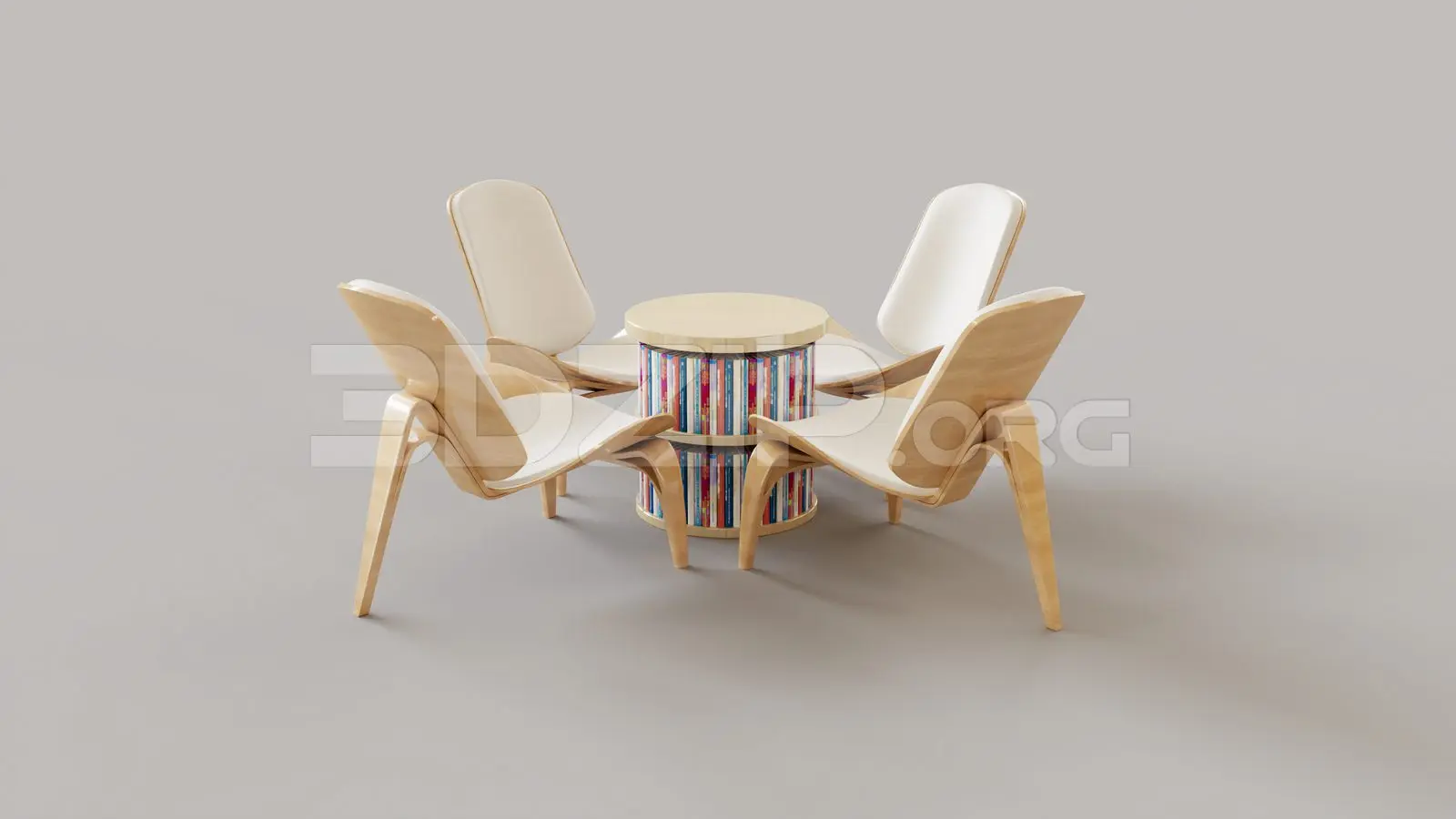 Tea Table And Chair — preview 1 (3dzip, CC0)