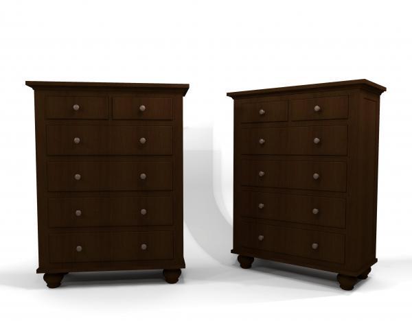 Dresser with Bun Feet