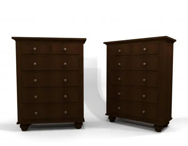 Dresser with Bun Feet