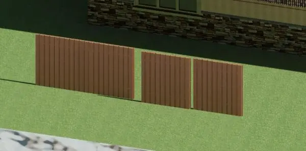 Wooden fence