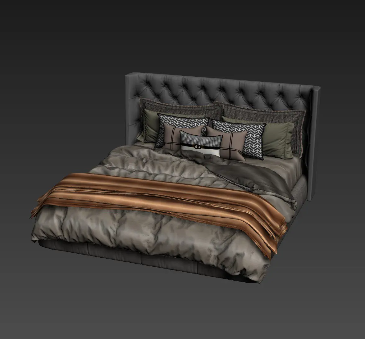 Bed — preview 1, by Viet Long Lee (3dzip)