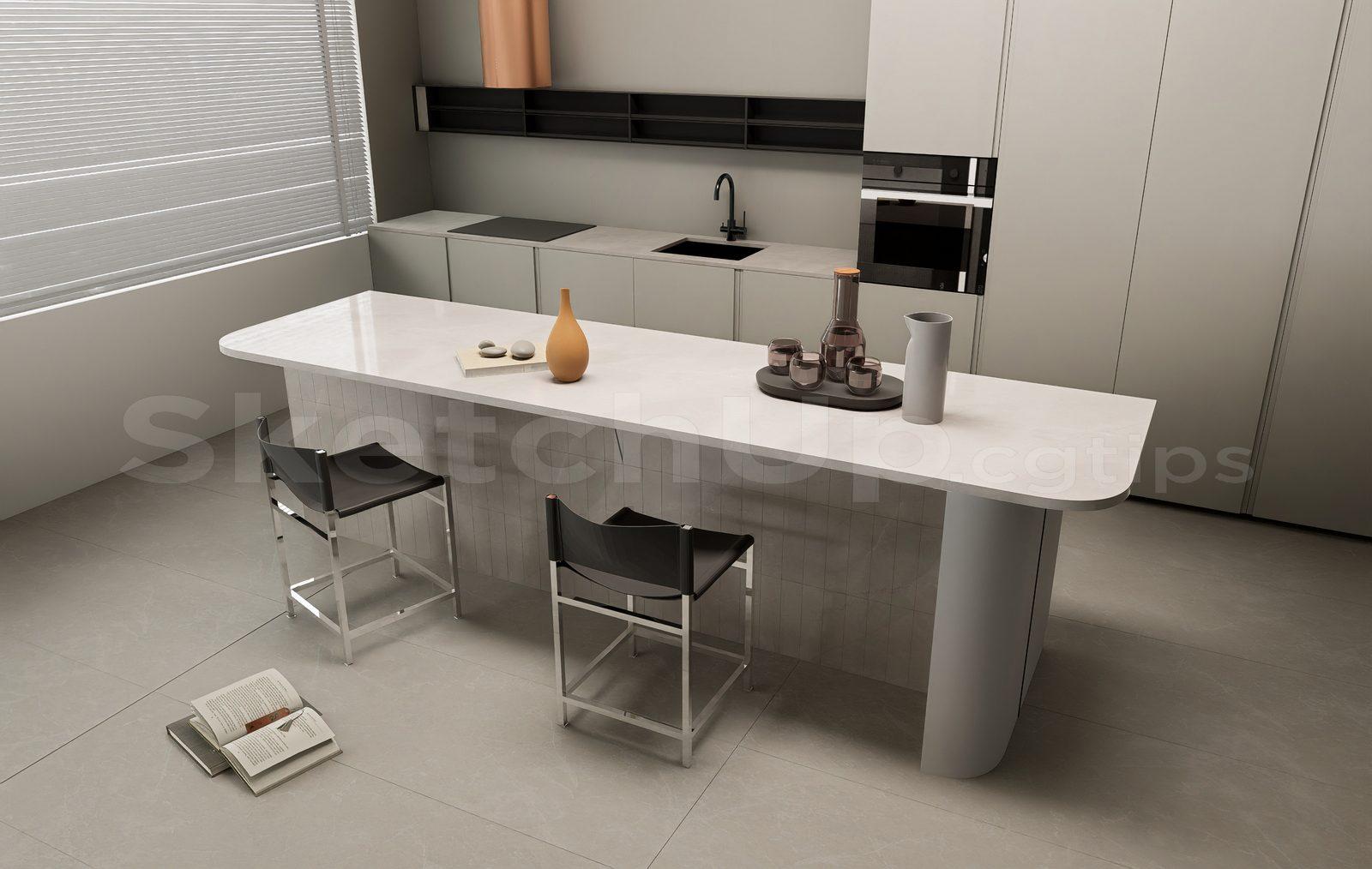 Kitchen Island — preview 1 (cgtips)
