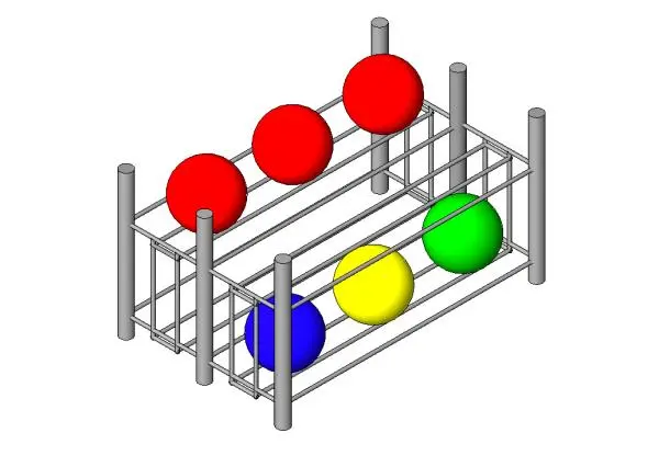 Ball Rack — preview 1, by Matthew Alessandro (RevitCity, CC0)