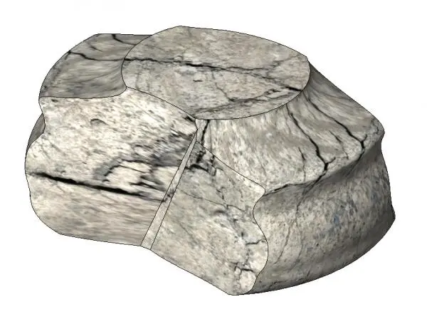Basic Landscape Rock - Editable — preview 1, by MKR (RevitCity, CC0)