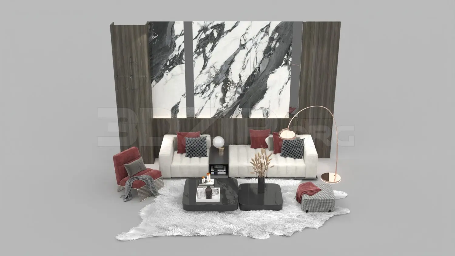 Sofa — preview 1, by Phuc La (3dzip, CC0)