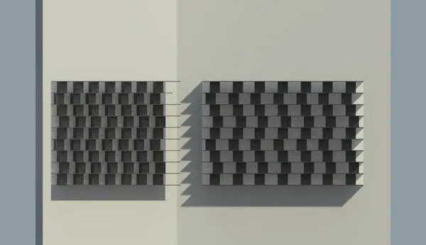 Optical Illusion Shelves
