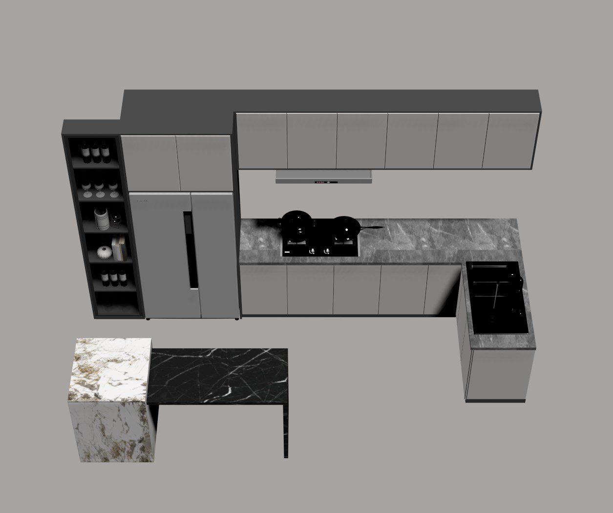 Kitchen — preview 1, by Kha Vi (3dzip)