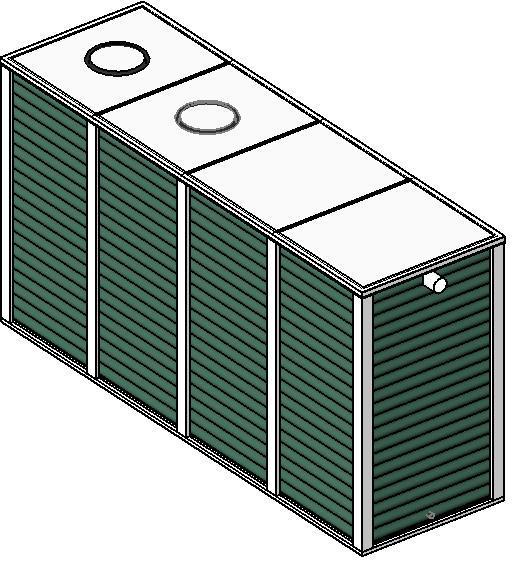 Tank UniqueModular 4Bay 4300 2600Litre