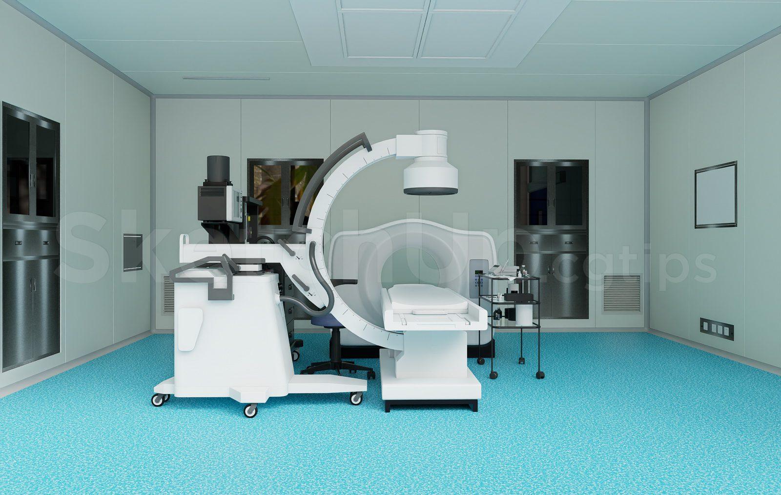 a CT scan room Interior