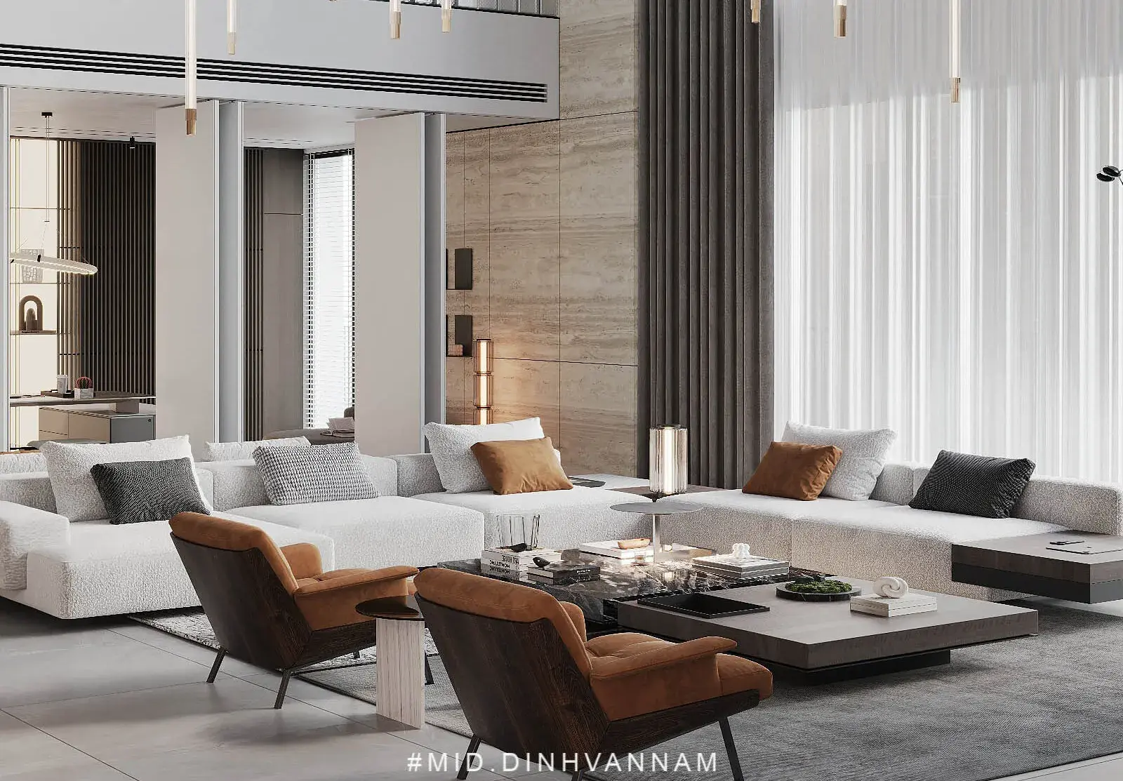 Living Room – Kitchen Interior