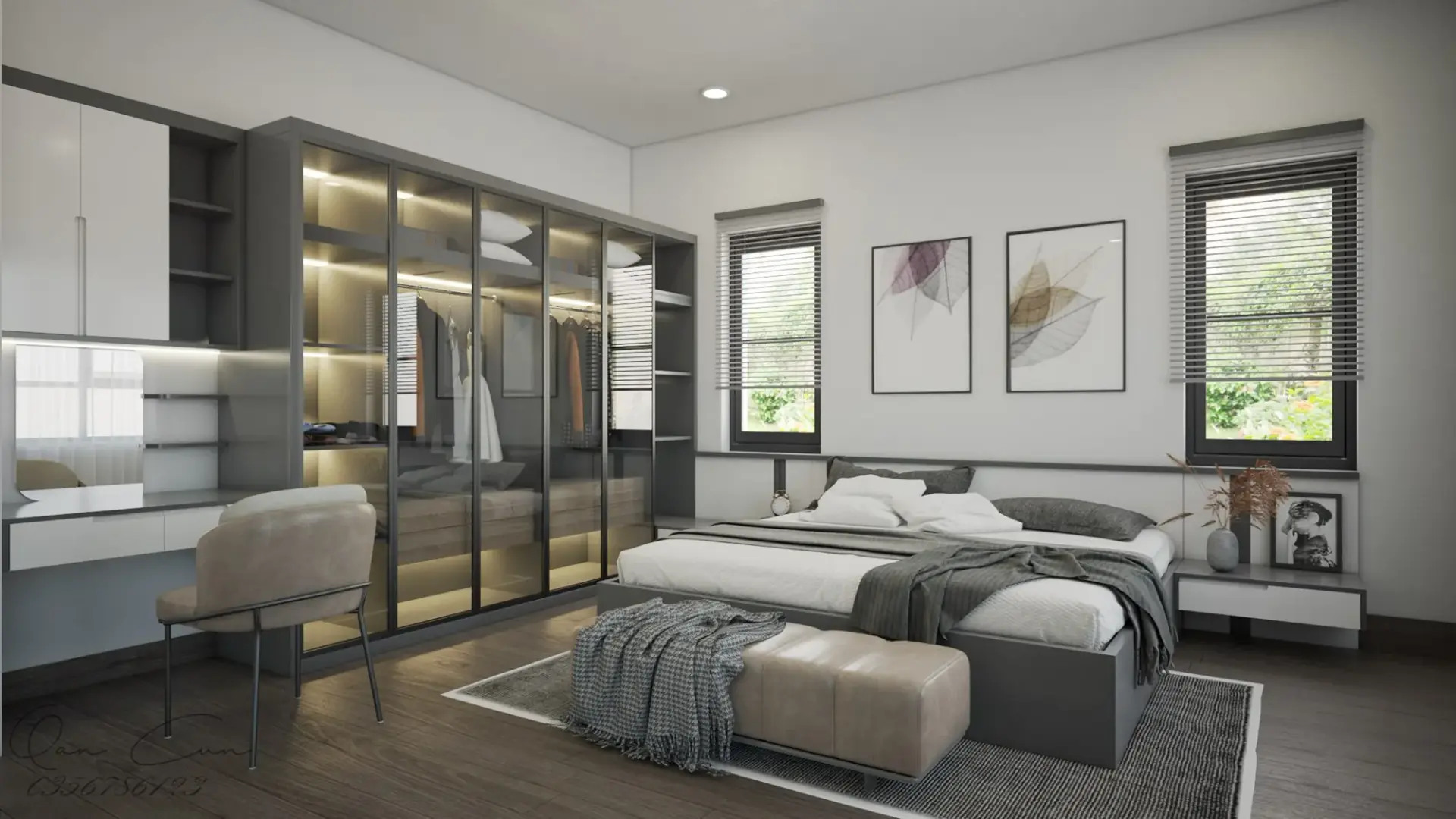 Interior Bedroom Scene