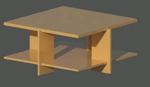Lewis Style Coffee Table — preview 1, by sniksder (RevitCity, CC0)