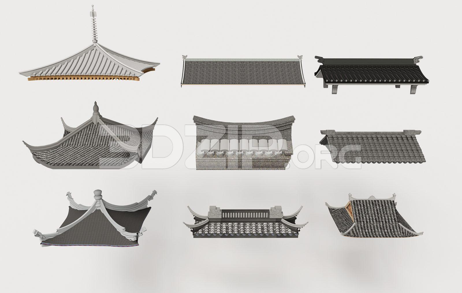 Traditional Asian Roof Collection