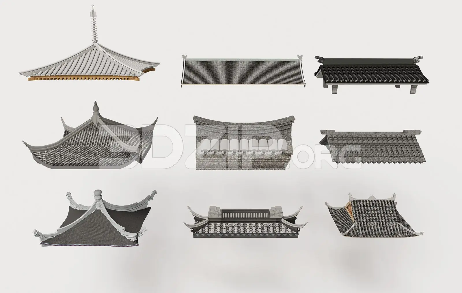 Traditional Asian Roof Collection