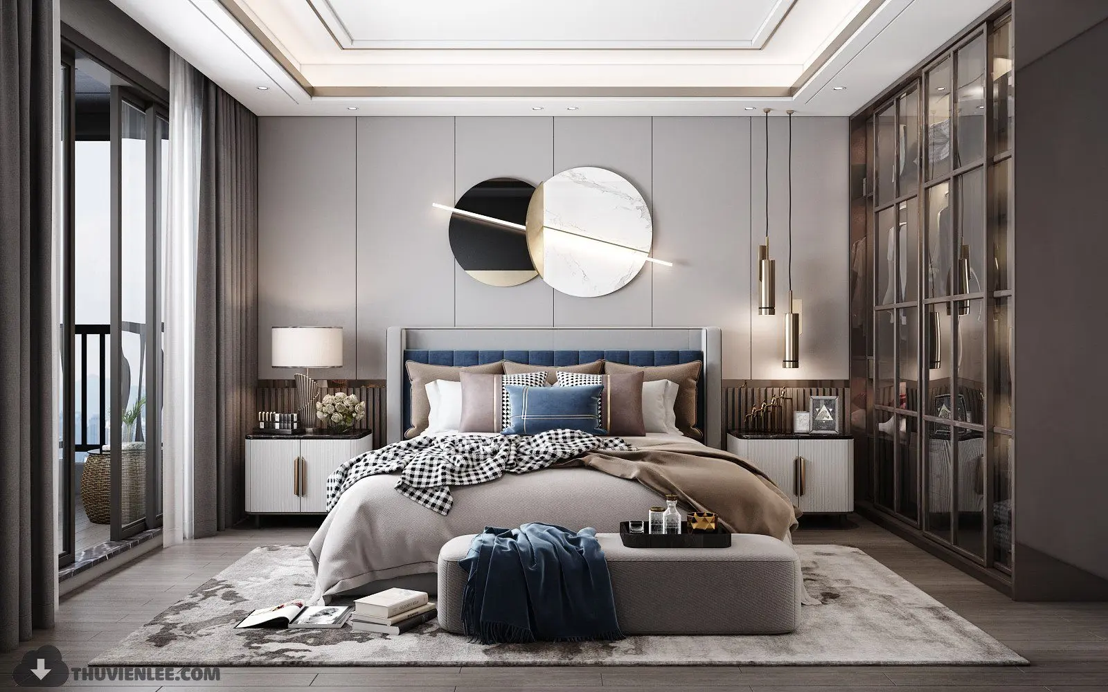 Bedroom Interior — preview 1 (3dzip, CC0)