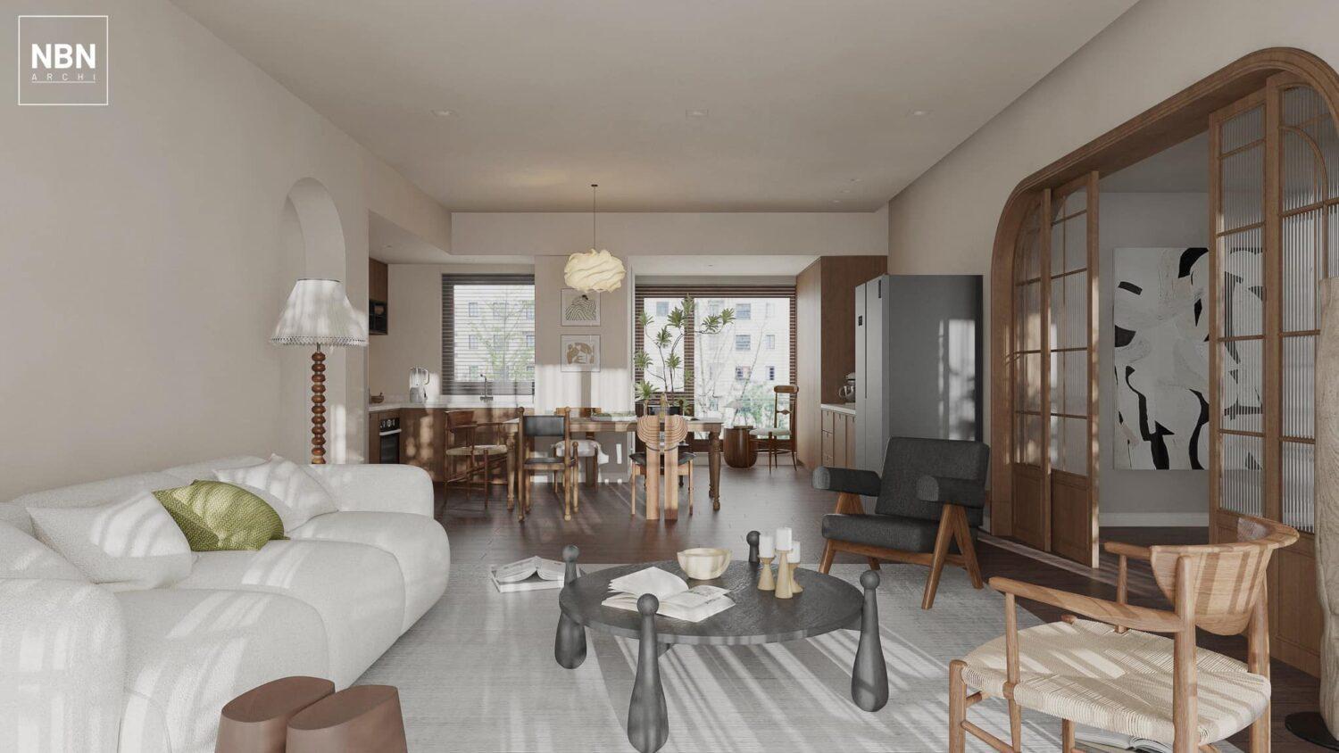 Living Room – Kitchen Interior
