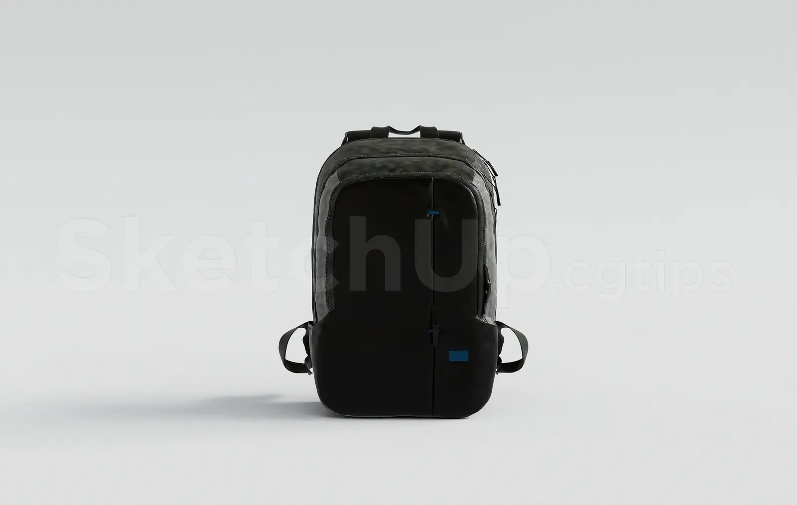 Minimalist Black Travel Backpack