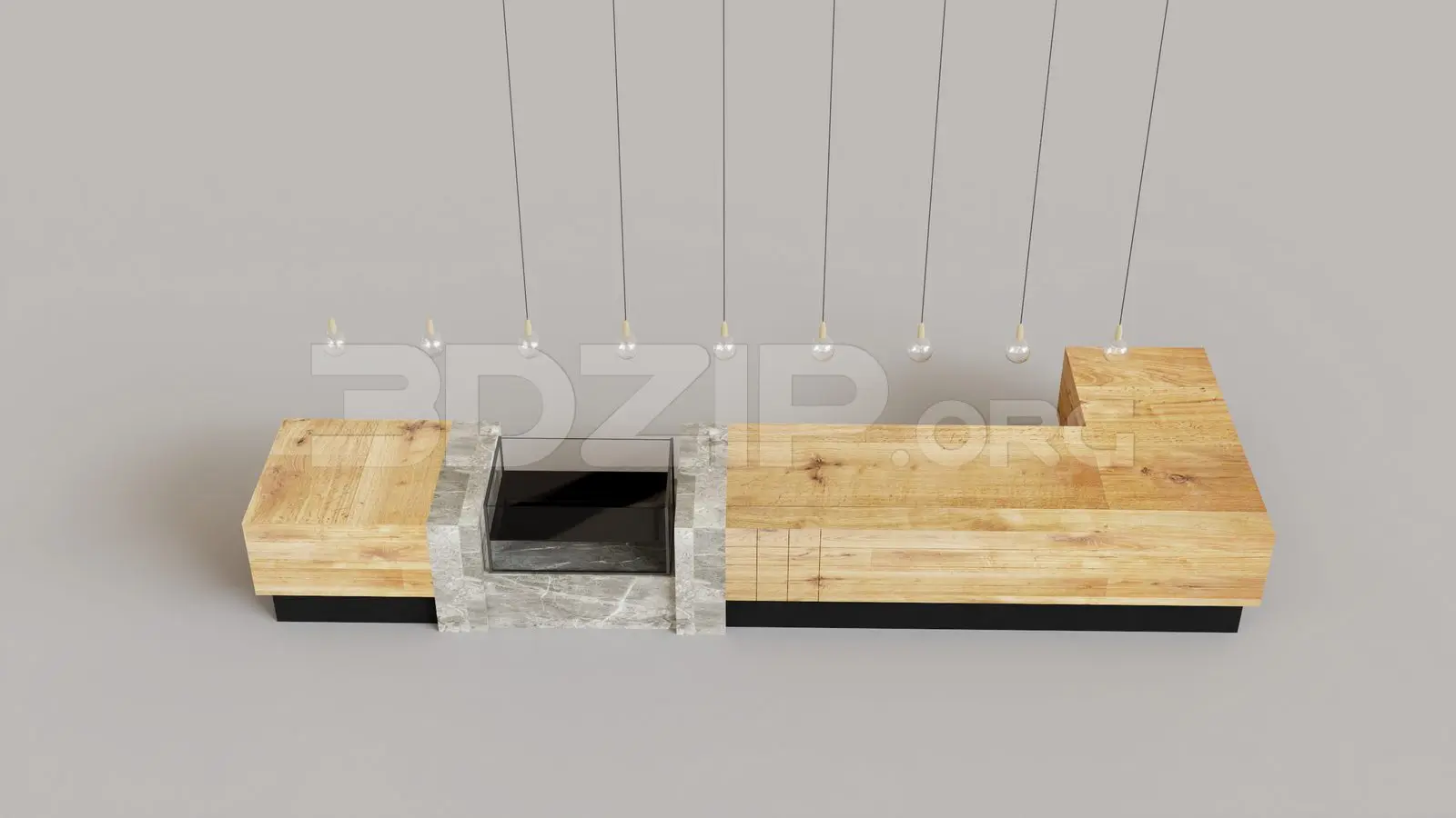 Reception Desk — preview 1 (3dzip, CC0)