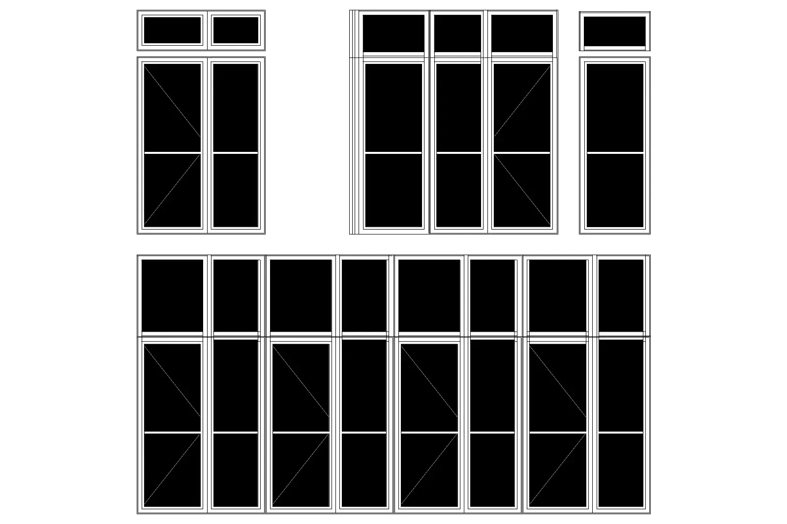Glass Facade Elevation drawing