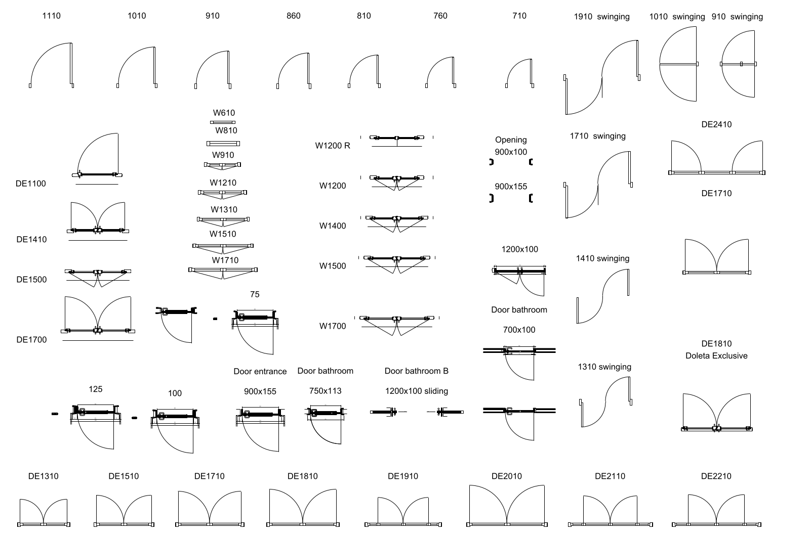 Doors and Windows in Plan